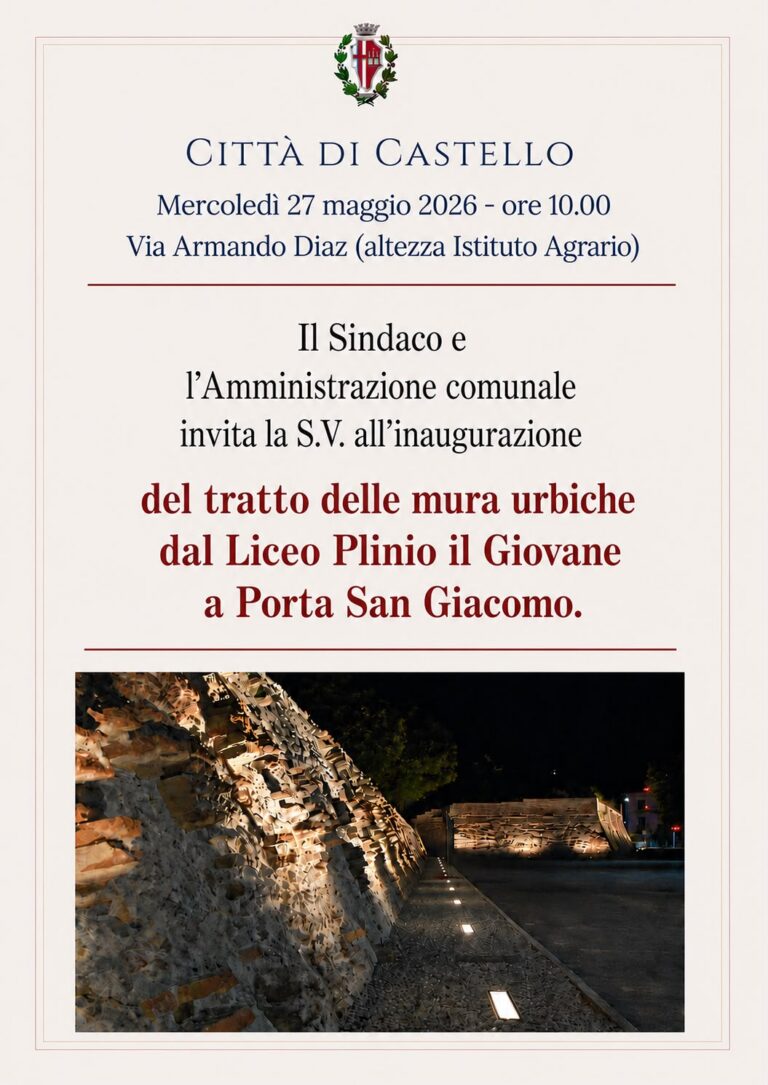 Nuova vita alle mura urbiche: domani l’inaugurazione del tratto da Porta San Giacomo al Liceo Plinio