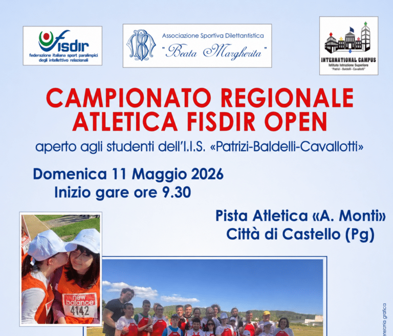 Città di Castello ospita i campionati regionali di atletica promozionale: sport e inclusione in pista