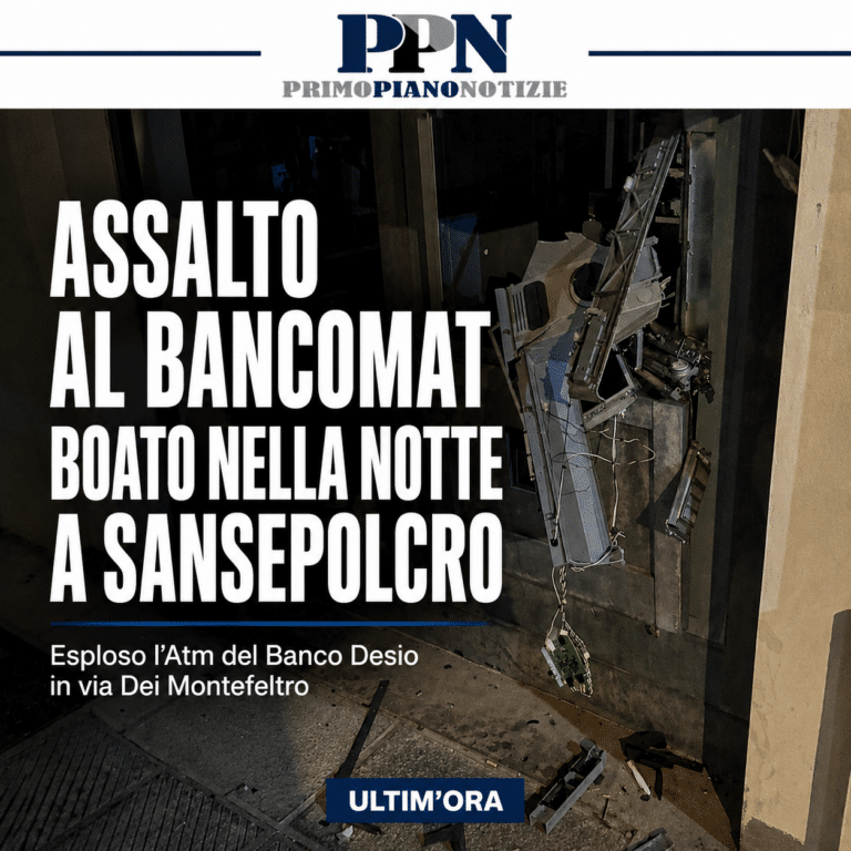 Boato nella notte a Sansepolcro: assalto al bancomat del Banco Desio