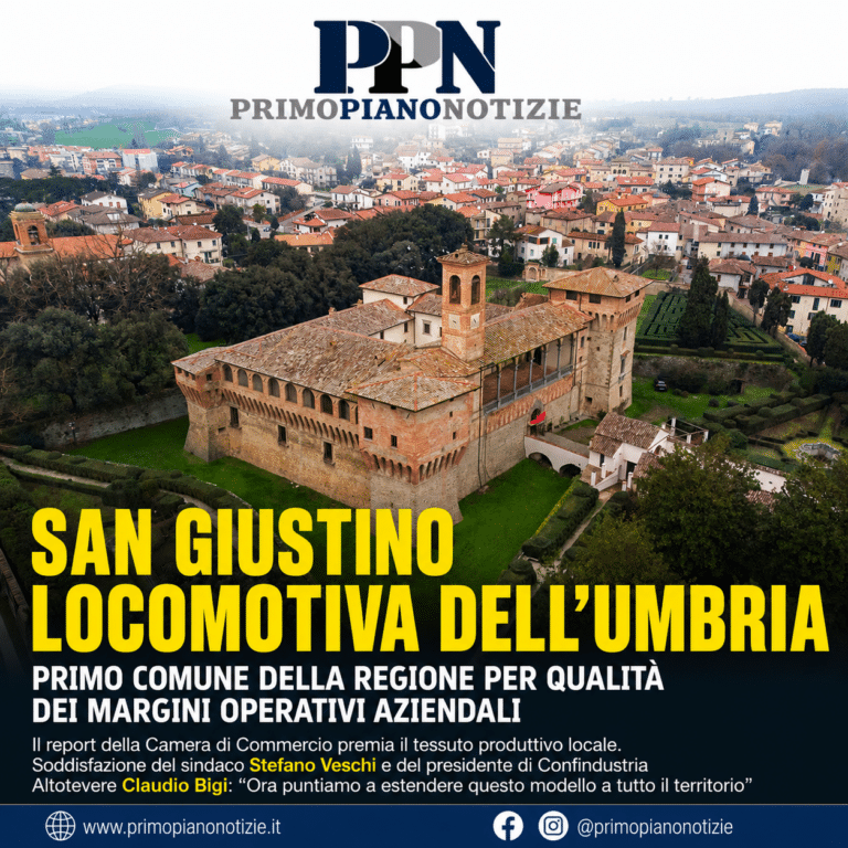 San Giustino prima in Umbria per qualità della crescita delle imprese