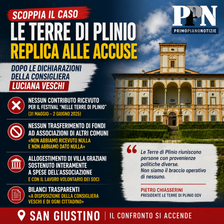San Giustino: Le Terre di Plinio chiariscono a Luciana Veschi. «Nessun contributo e bilanci trasparenti»