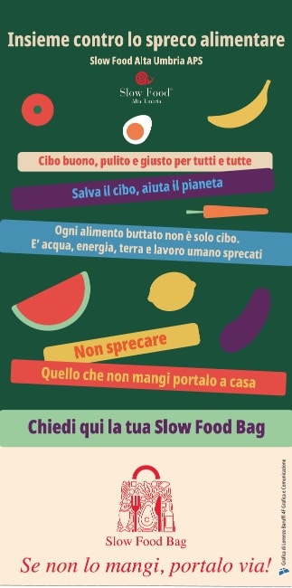 “Slow Food Bag”, a Città di Castello la presentazione del progetto contro lo spreco alimentare