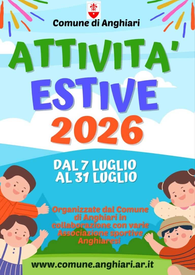 Anghiari, aperte le iscrizioni per le attività estive 2026: c’è tempo fino al 15 giugno