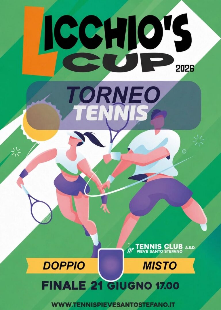 Pieve Santo Stefano, torna l’“Icchio’s Cup”: il tennis protagonista con il torneo di doppio misto