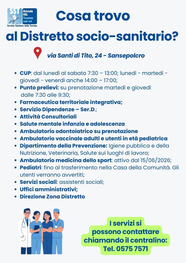 Sansepolcro, operativa la nuova Casa della Comunità: ecco come cambia la mappa dei servizi sanitari