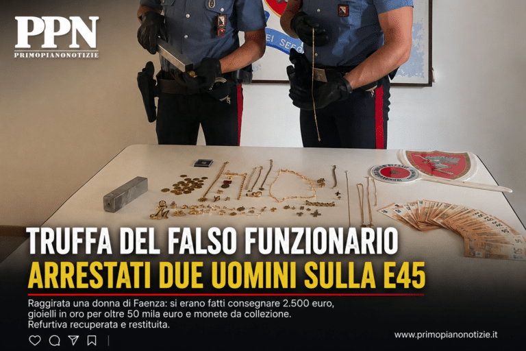 Truffa del falso funzionario della Procura: fermati sulla E45 dai Carabinieri di Sansepolcro