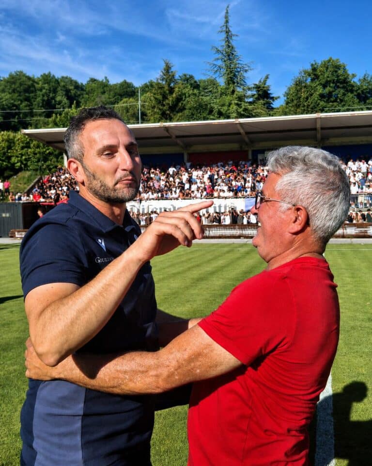 Pierotti resta sulla panchina del Pietralunga: l’annuncio di Martinelli durante la festa promozione