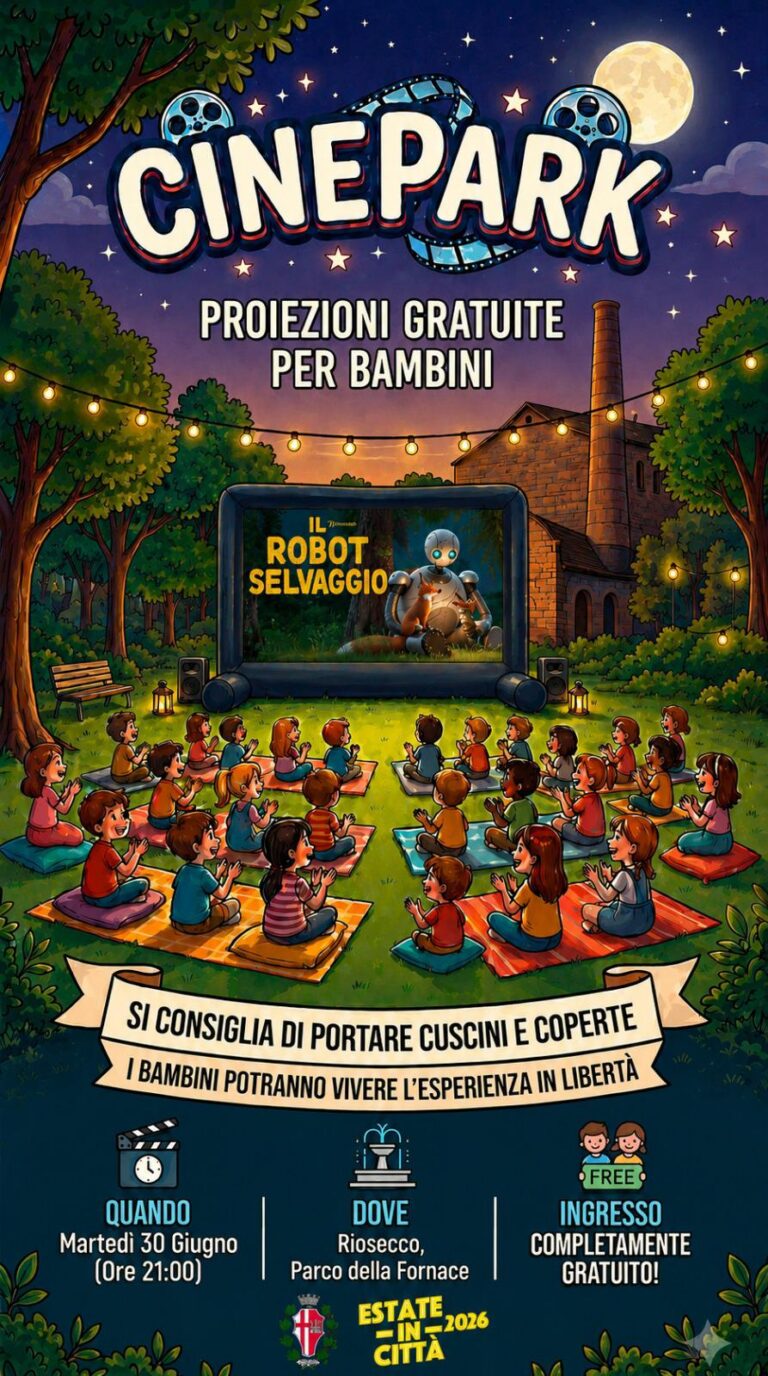 CinePark 2026: grande successo alla prima serata, martedì 30 giugno a Riosecco con “Il Robot Selvaggio”