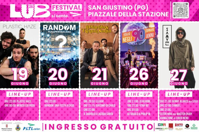 LUB Festival, cinque giorni di musica e comunità: l’ex stazione di San Giustino pronta a riempirsi di vita