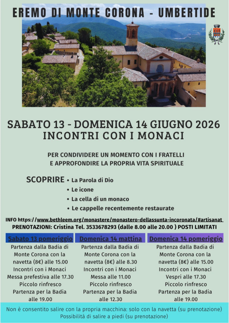Porte aperte all’Eremo di Monte Corona, due giornate tra spiritualità, incontro e condivisione