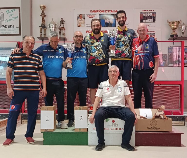 Bocce, successo a Cerbara per il 4° Trofeo Meccanica Piccini Paolo & Daniele