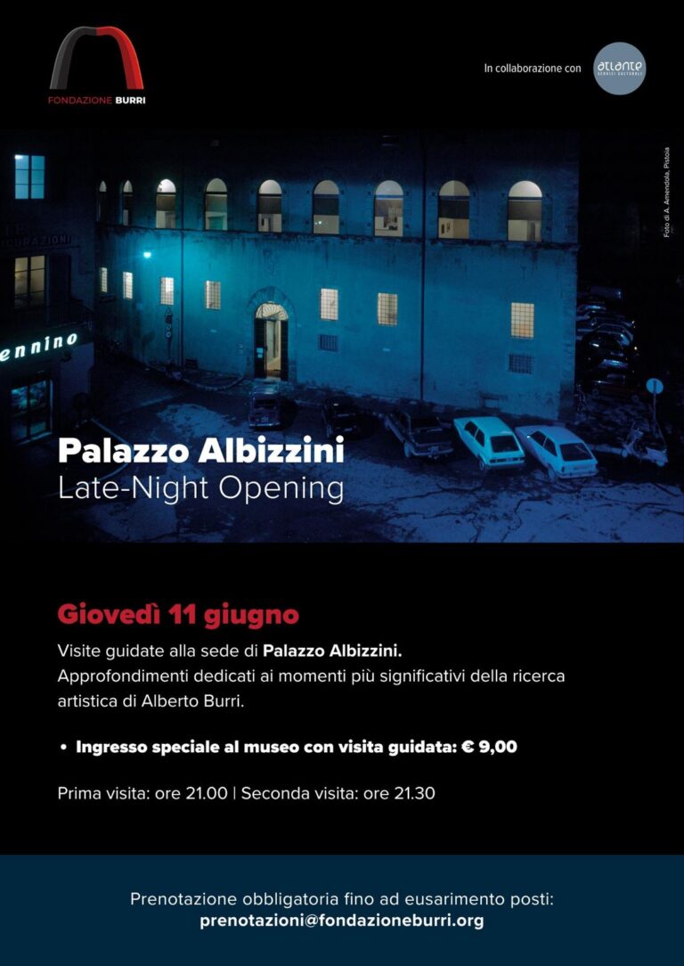 Palazzo Albizzini apre di notte: visite guidate speciali alla scoperta dell’universo di Alberto Burri