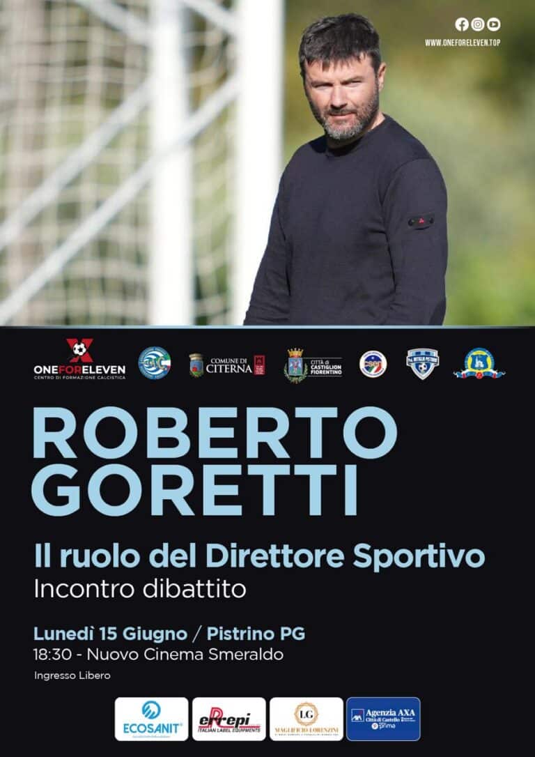 Roberto Goretti ospite di One For Eleven: a Pistrino un incontro con il direttore sportivo della Fiorentina