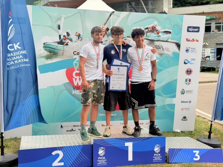 Canoa Club Città di Castello, Pierangeli conquista il bronzo ai Campionati Italiani sul Noce
