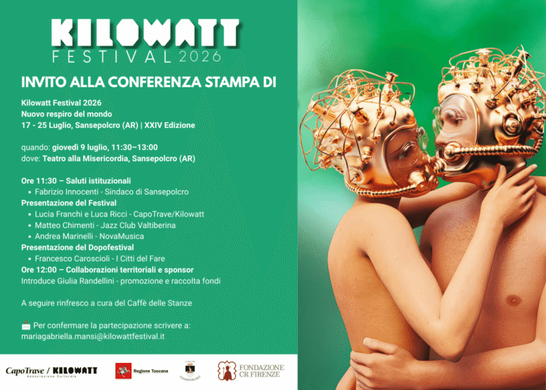 Kilowatt Festival 2026, il 9 luglio la presentazione della XXIV edizione