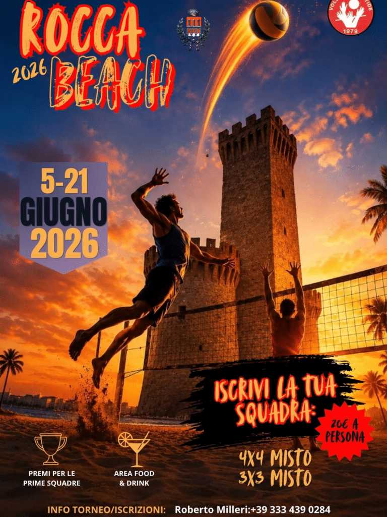 Rocca Beach 2026, Umbertide torna sulla sabbia: al via la settima edizione del torneo sotto la Rocca