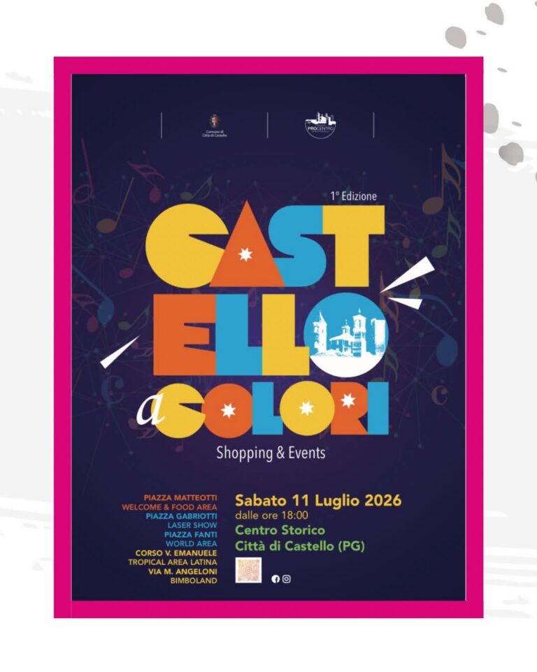 Castello a Colori, sabato 11 luglio il centro storico si trasforma in un grande palcoscenico
