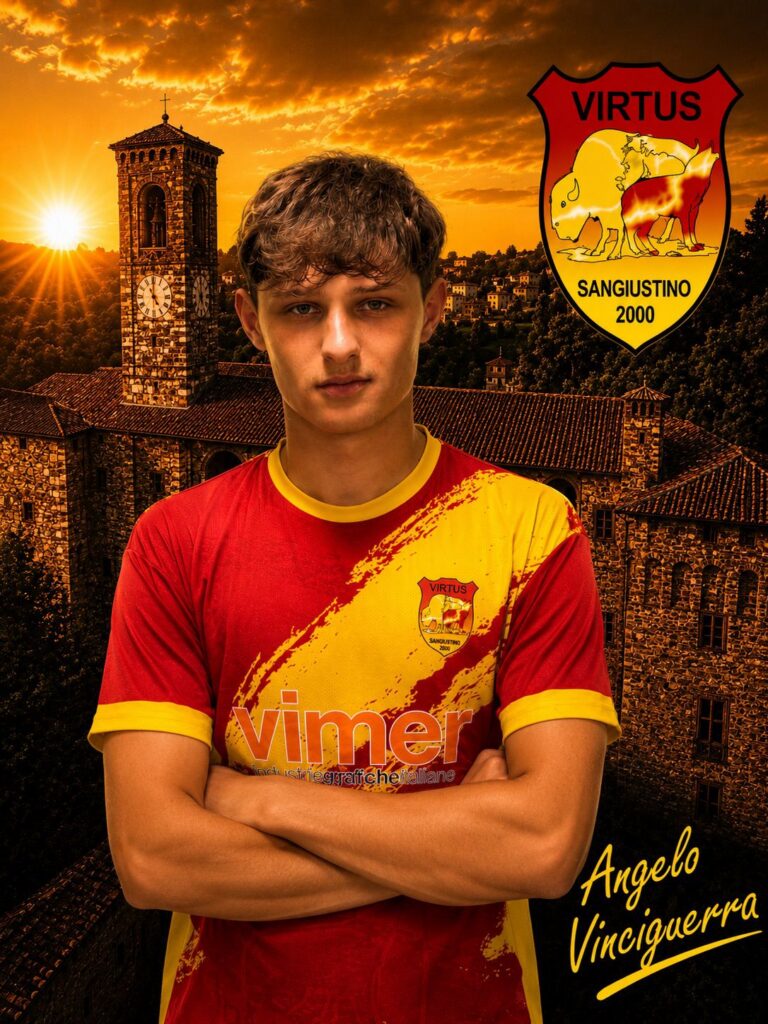 Virtus San Giustino, colpo dal Trestina: arriva l’attaccante classe 2007 Angelo Vinciguerra