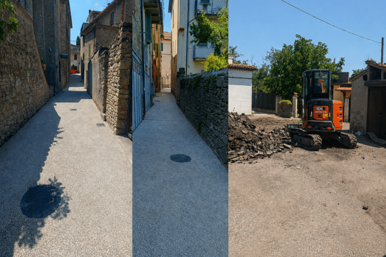 San Giustino, prosegue la riqualificazione dei vicoli di via Garibaldi: il punto sui lavori