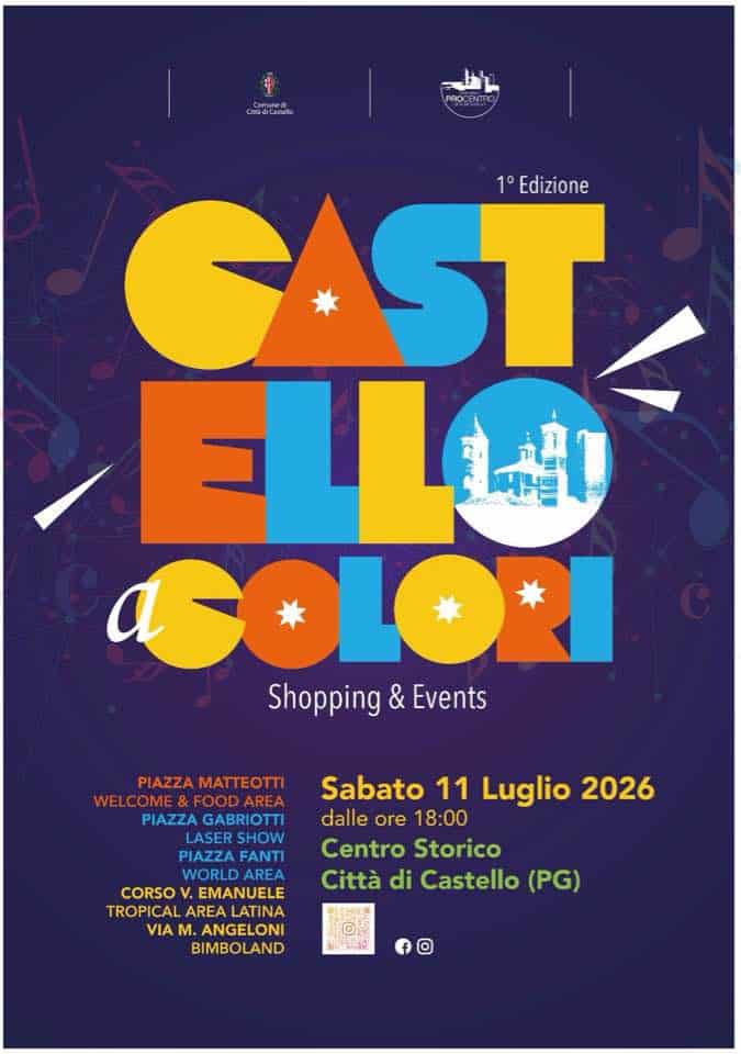 Castello a Colori, il centro storico si accende con musica, shopping e spettacoli: sabato la prima edizione