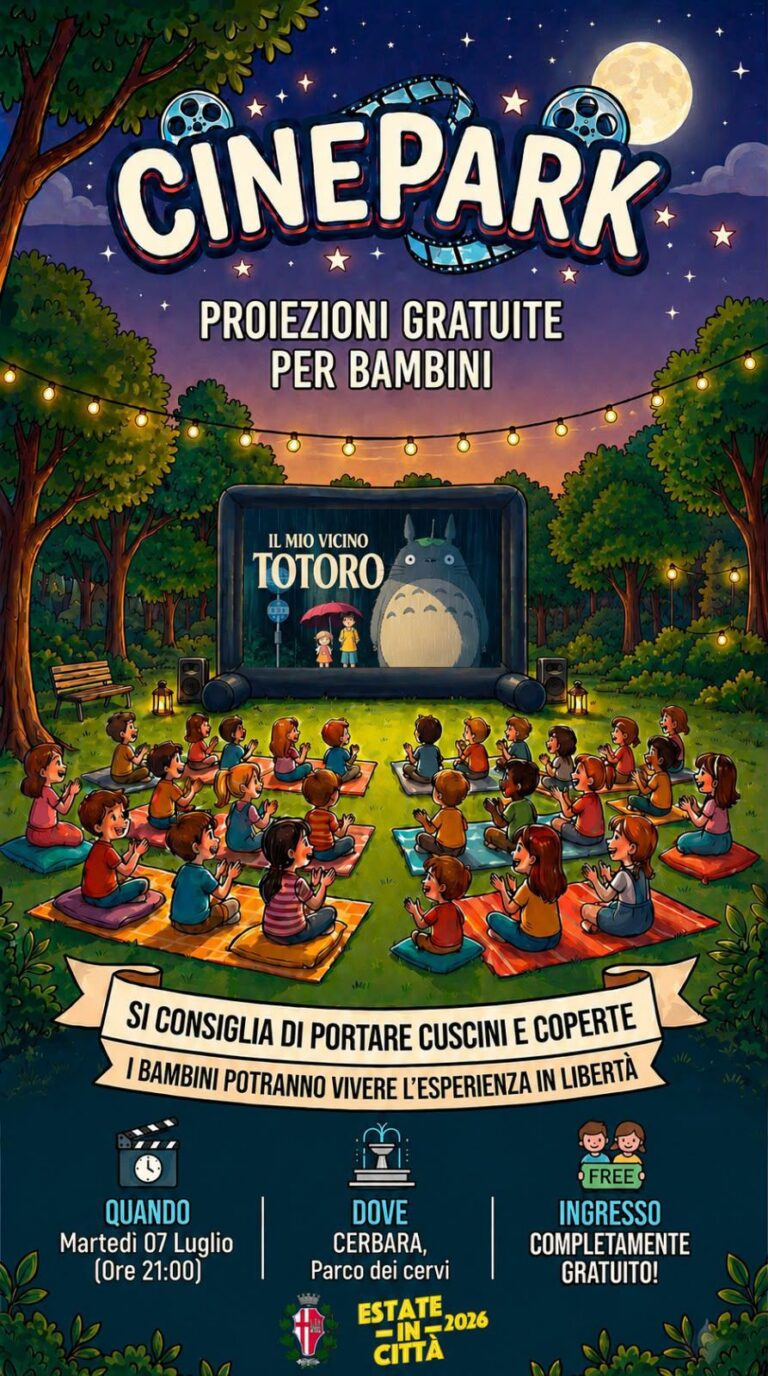 Cinepark fa il pieno di famiglie: martedì 7 luglio appuntamento a Cerbara con “Il mio vicino Totoro”